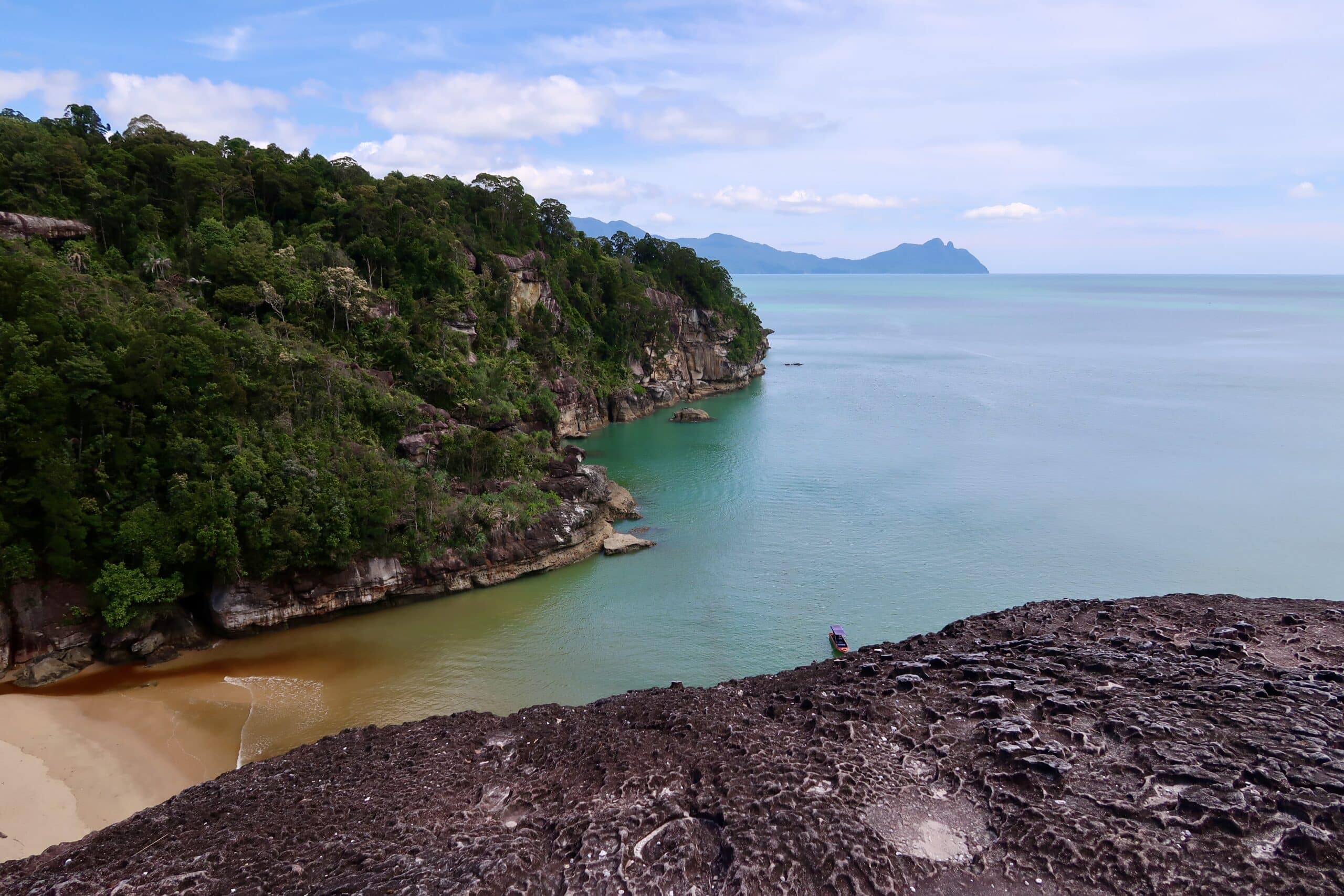 Telok Pandan Kecil Trail Lookout over Kecil Beach.