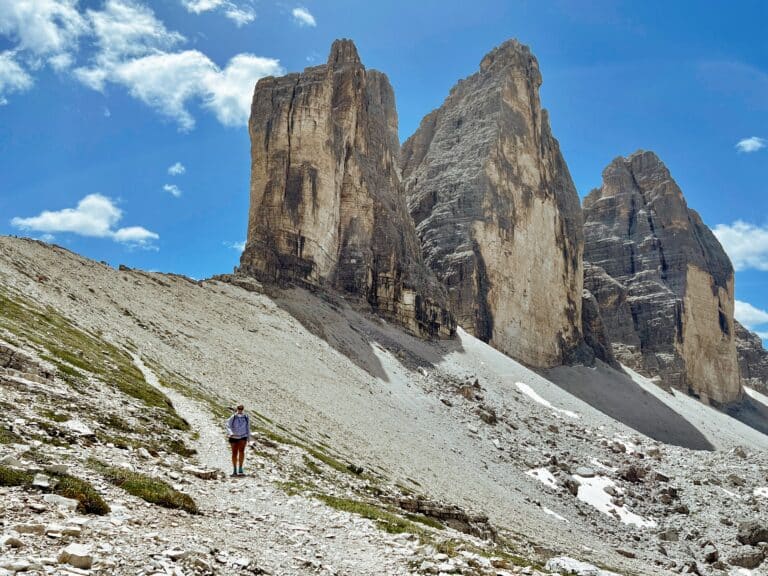 Rocky trails circumnavigate Drei Zinnen