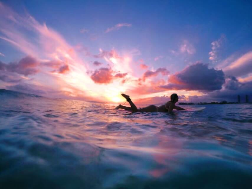 surf sunset
