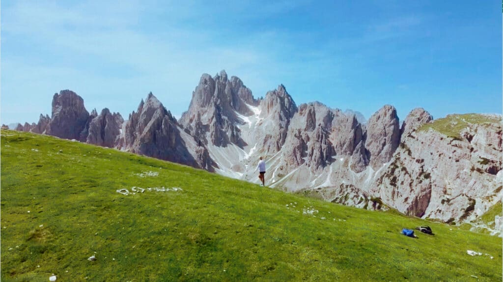 The first views of the Cadini di Misurina range