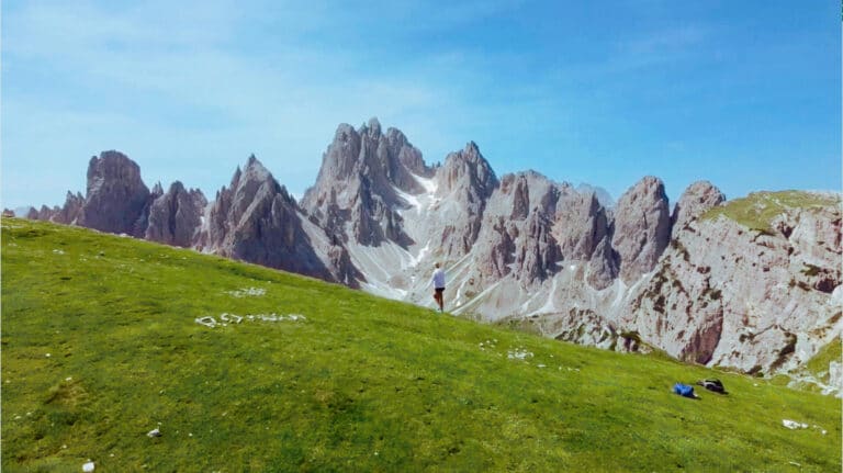 The first views of the Cadini di Misurina range