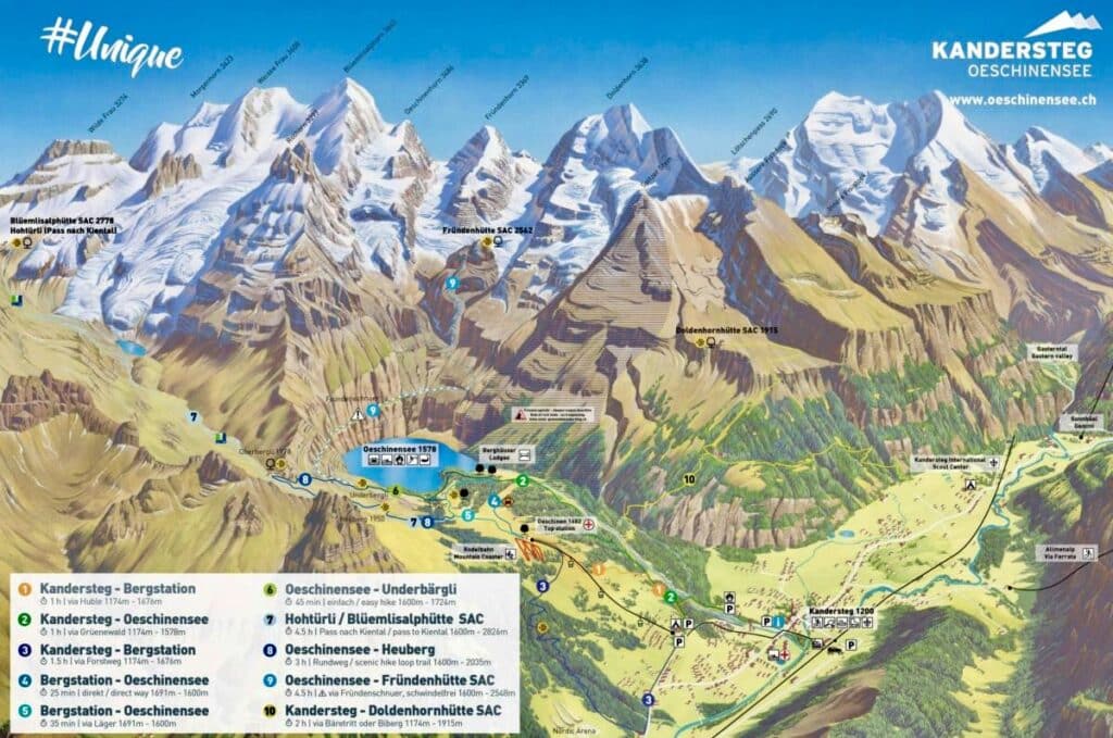 Oeschinensee Map