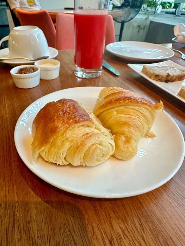 Home made croissants