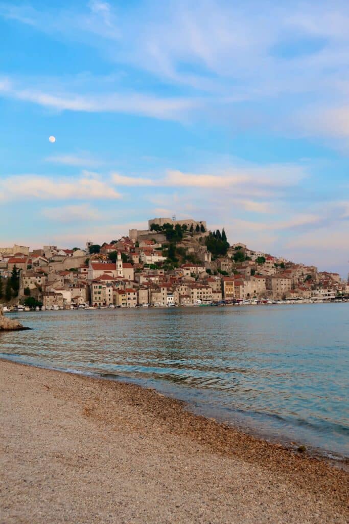The ancient city of Sibenik, Croatia.