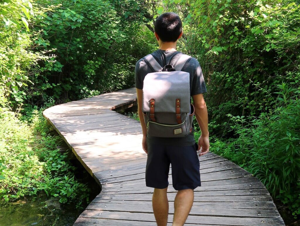 A well maintained boardwalk winds through Krka National Park, giving visitors amazing views of the many waterfalls.