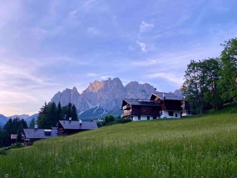 The Alpine Huts above Cortina d'Ampezzo