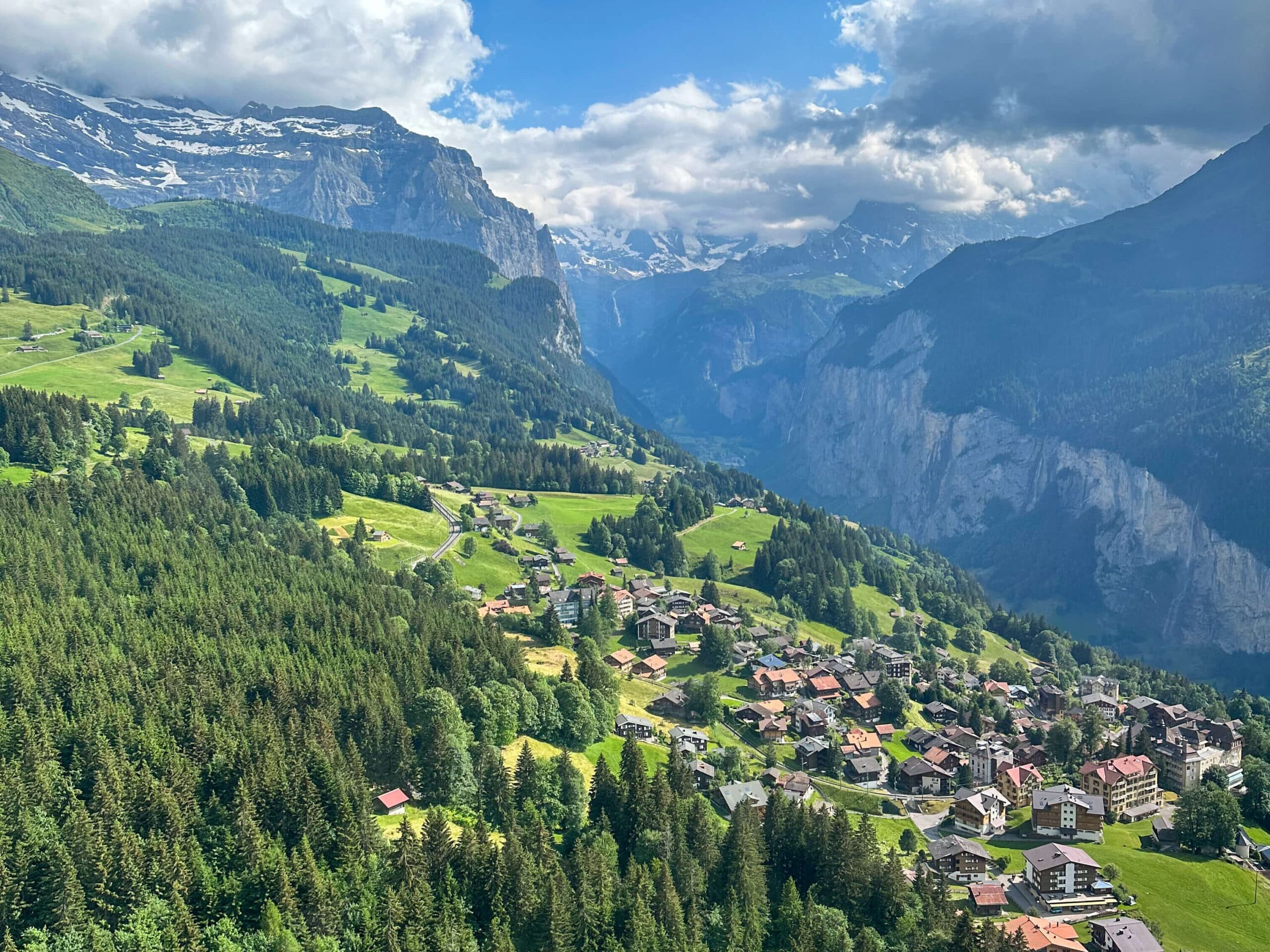 Wengen from a bird's eye view