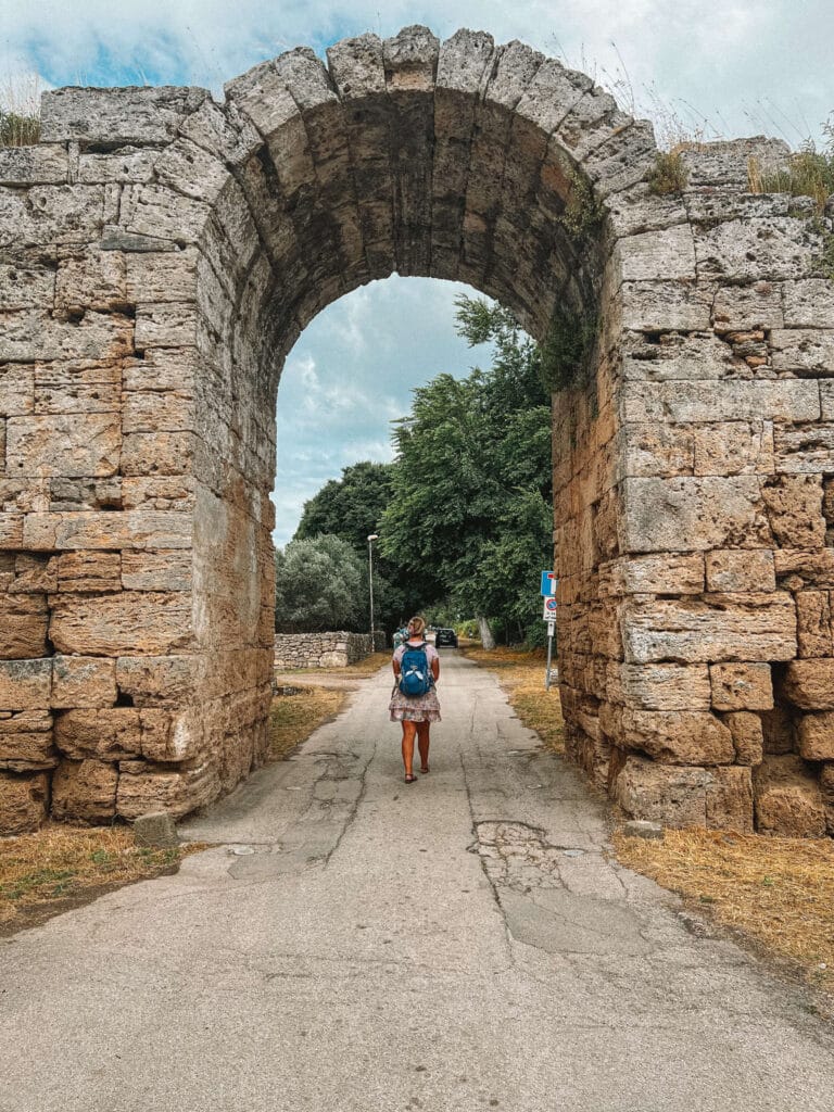 One of the entry gates to Paestum