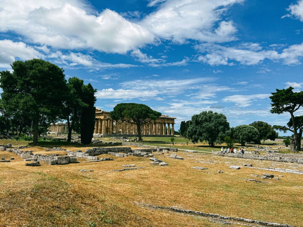The ruins of Paestum