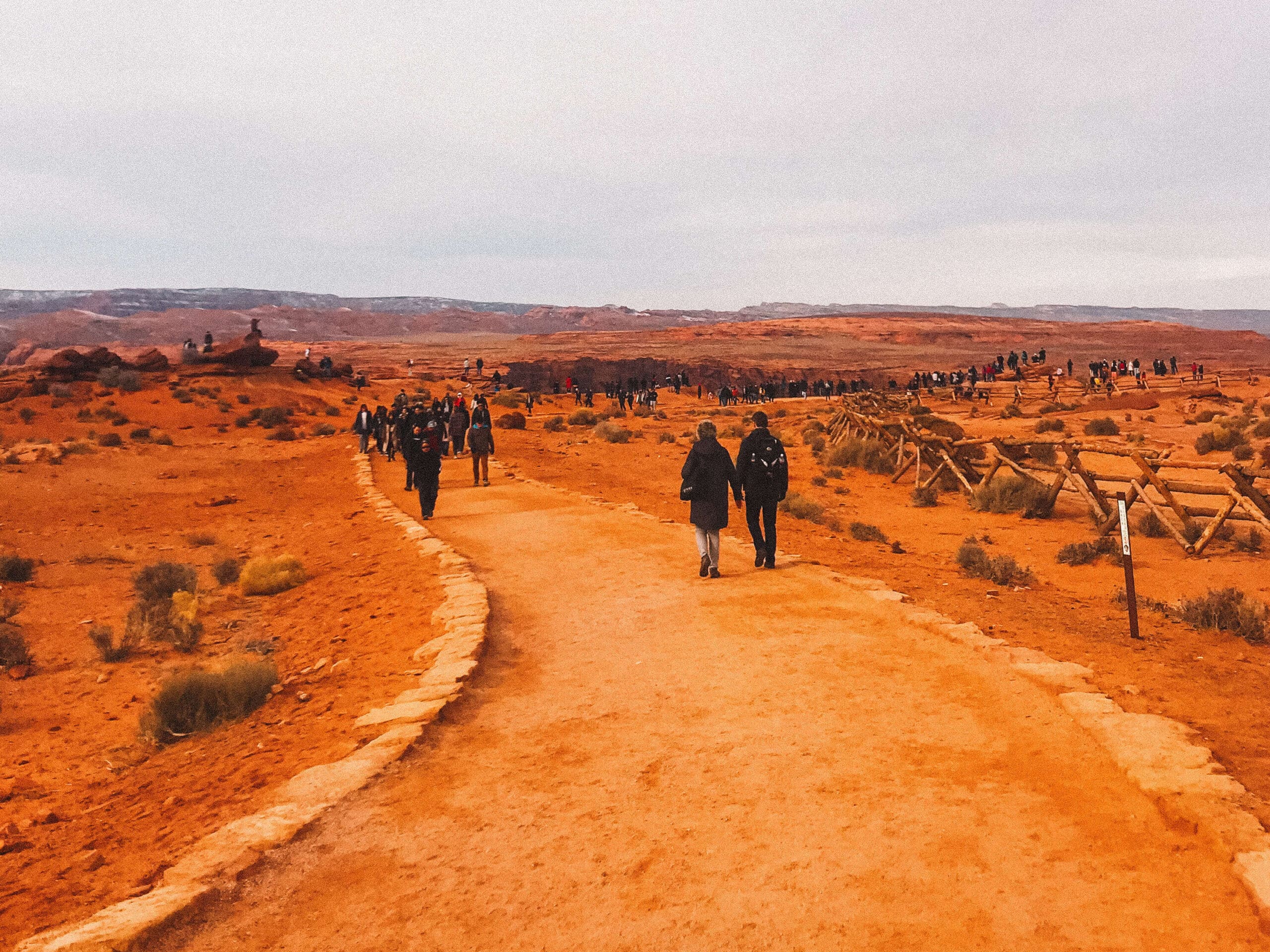 The path to Horseshoe Bend