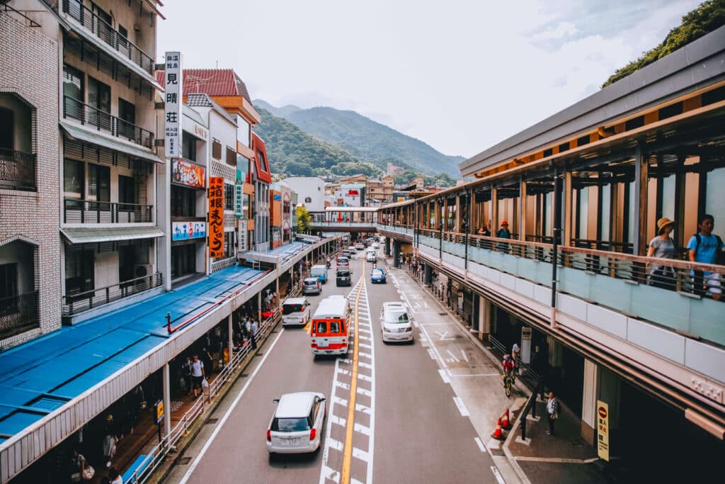 Downtown Hakone near Hakone Yumoto Station
