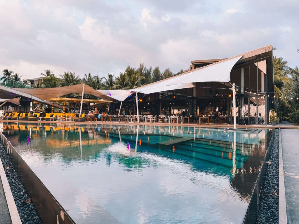 One of the infinity pools at La Vela