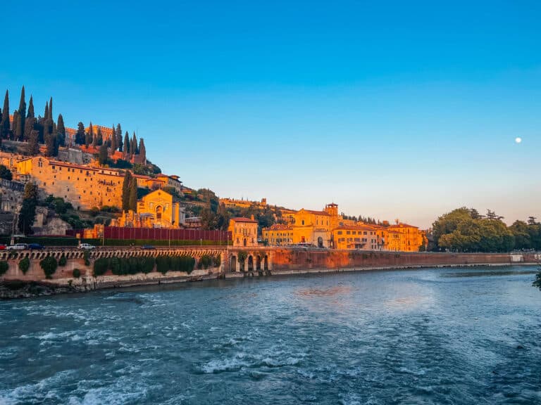 The riverfront in Verona
