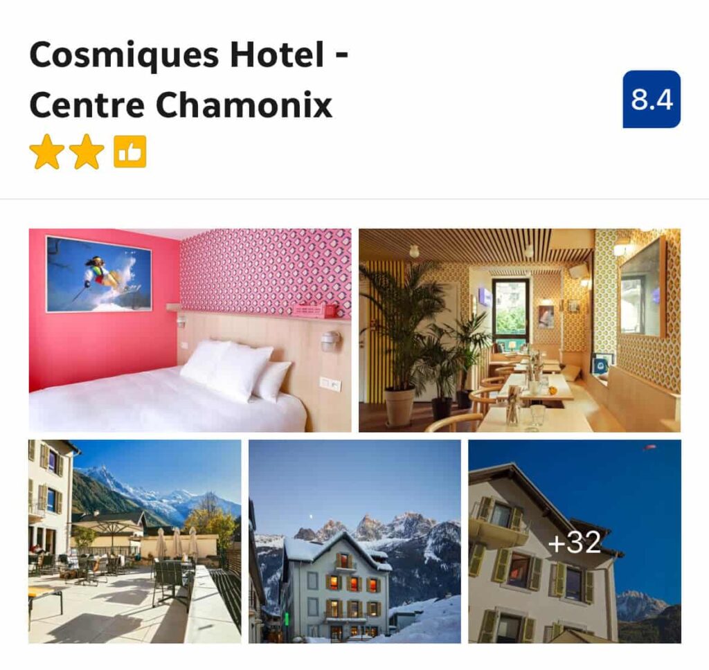 Cosmiques Hotel - Centre Chamonix – Spotless mountain‑view rooms with a friendly café-style lobby, and an ideal central location.