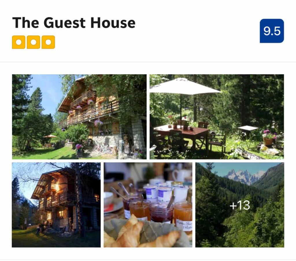 The Guest House (Mid-range Stay $$) – A charming four‑room chalet B&B in Vallorcine offering stunning forest and