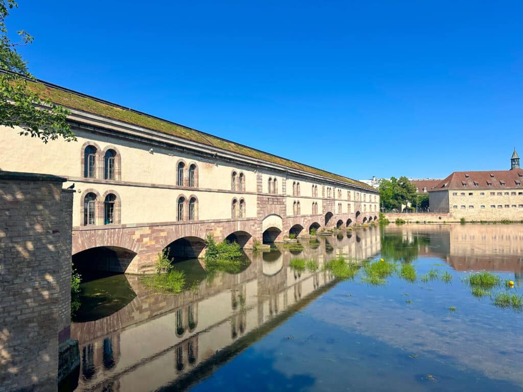Covered bridge of the Barrage Vaughan one of Strasbourg’s most iconic medieval sights.