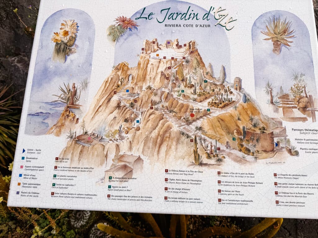 Map of the Jardin exotique