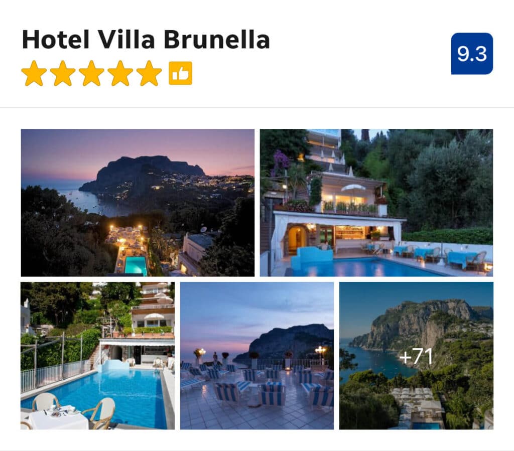 brunella.jpgHillside pool and twilight panorama at Hotel Villa Brunella, Capri