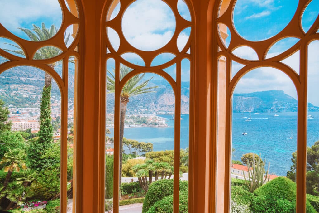 View of the sea from the Villa Ephrussi de Rothschild